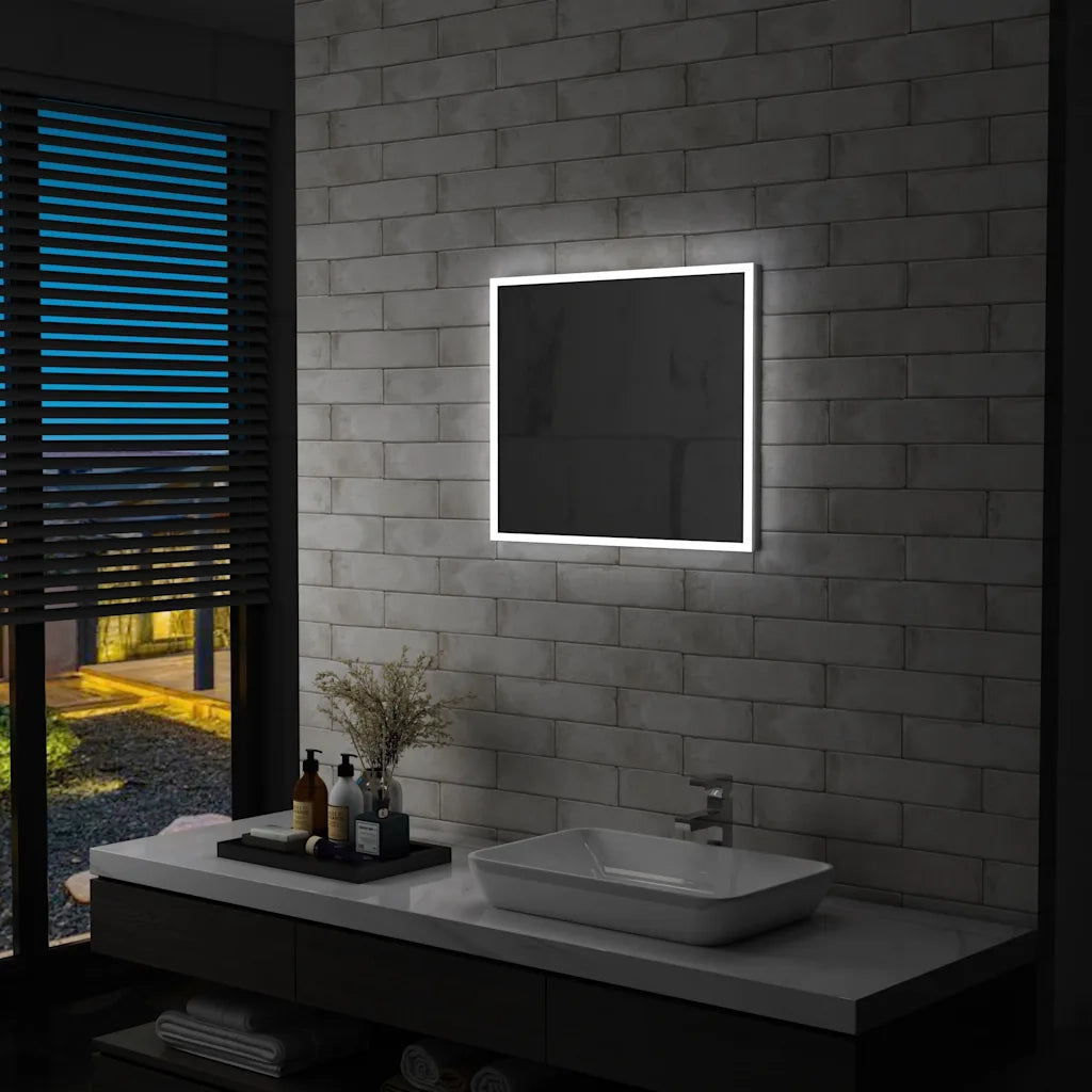 Specchio da Parete a LED per Bagno 60x50 cm 144726