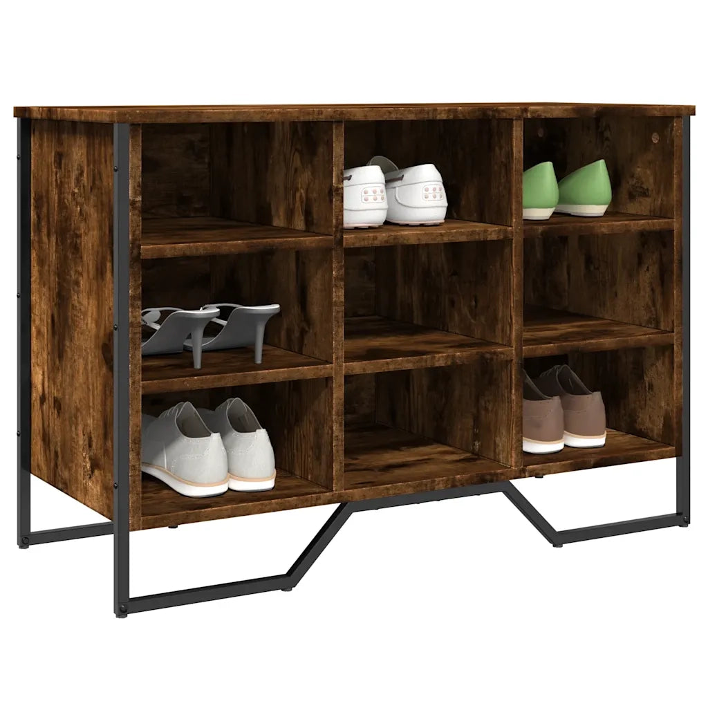 Scarpiera | Mobile per scarpe Rovere Fumo 90x38x61,5 cm in Truciolato