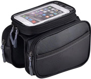 Accessori per bicicletta - Montatura anteriore - Supporto per telefono per bicicletta - Montatura anteriore - Accessori per bicicletta - Montatura anteriore per mountain bike - 16*20*13 cm - Nero
