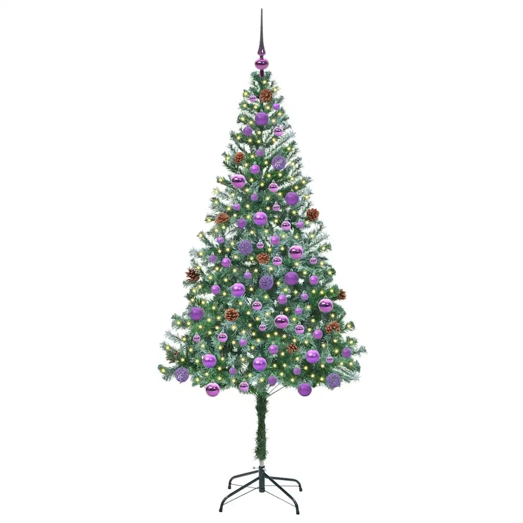 Albero di Natale | Decorazioni natalizie artificiale Verde 180 cm PVC e Acciaio