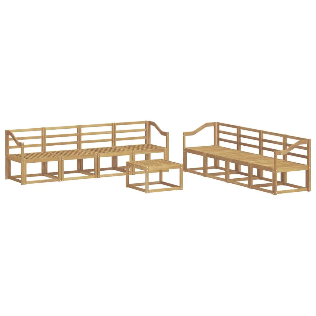 Set di divani da esterno 9 pcs Bianco 59 x 59 x 37 cm 3387433