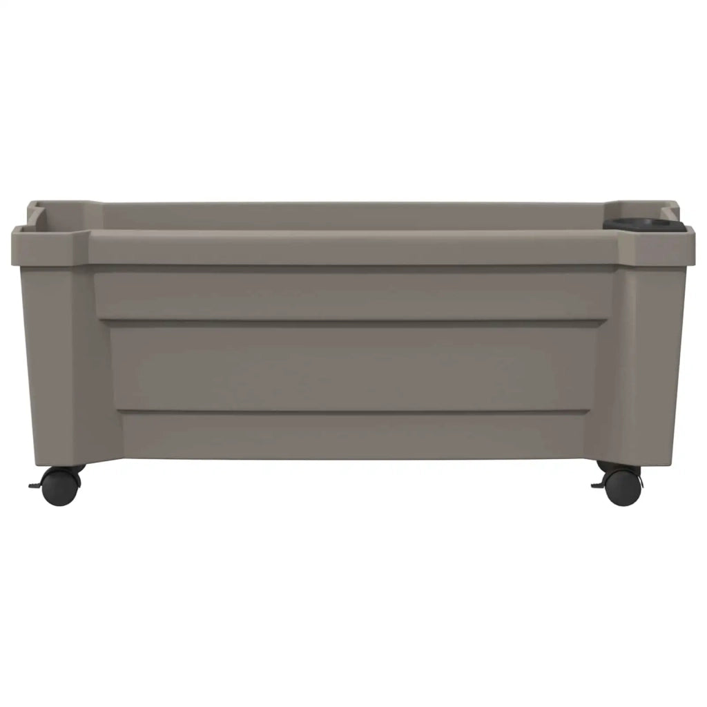 Vaso Calypso con Ruote Grigio 79 x 35 x 33 cm PP CFW6744295