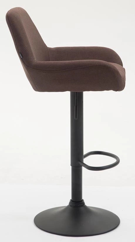 Sgabello Braga in tessuto marrone,nero