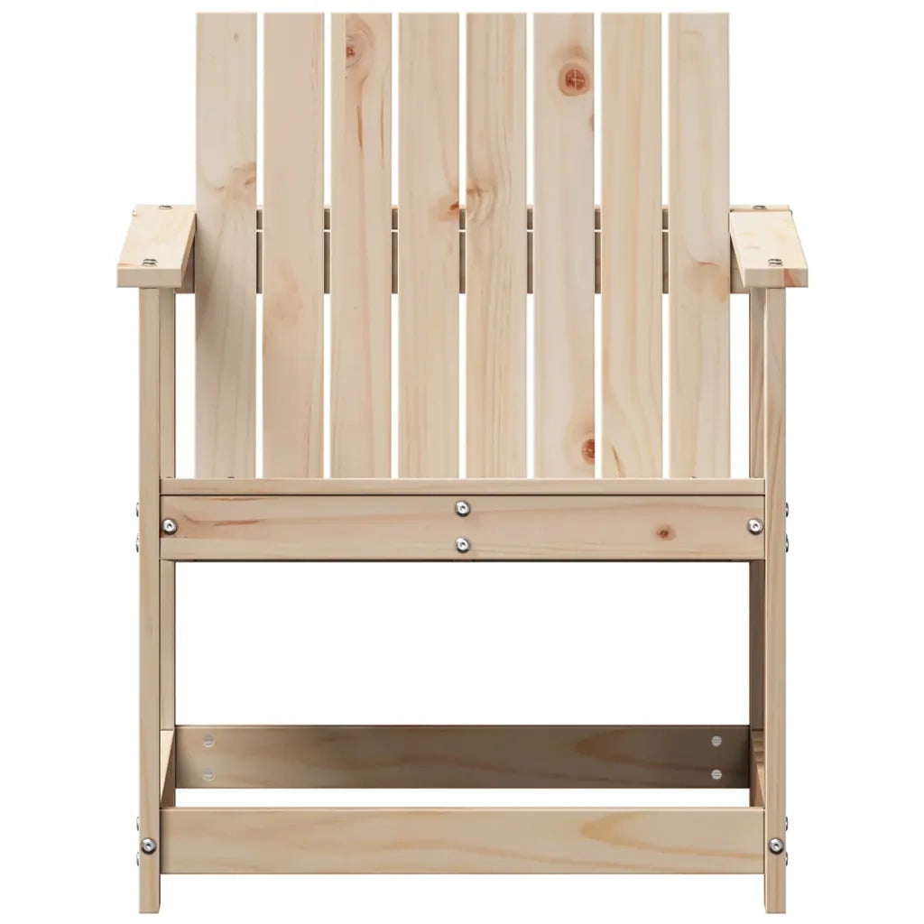 Sedia da Giardino 62x56x77 cm in Legno Massello di Pino