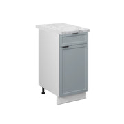 Mobiletto base per cucina Fame-Line Blu-grigio chiaro/Bianco 40 cm, PL Marmo Vicco