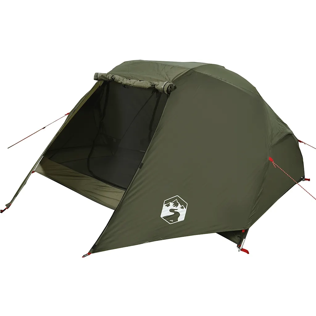 Tenda da Pesca per 5 Persone-Tenda da campeggio Verde Oliva Impermeabile 698028