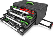 Cassa degli strumenti premium - Set di strumenti - Cassetto degli strumenti - Completo - Caricato - Offerta nera - San Nicola - Regalo di Natale
