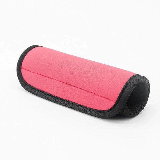 5 pezzi di espansione maniglia valigetta in neoprene per viaggi, etichette valigetta colorate | espansioni maniglia | guanti maniglia - Rosa