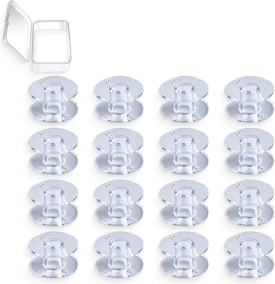16 set di spugne in plastica per macchina da cucire - spugne universali trasparenti