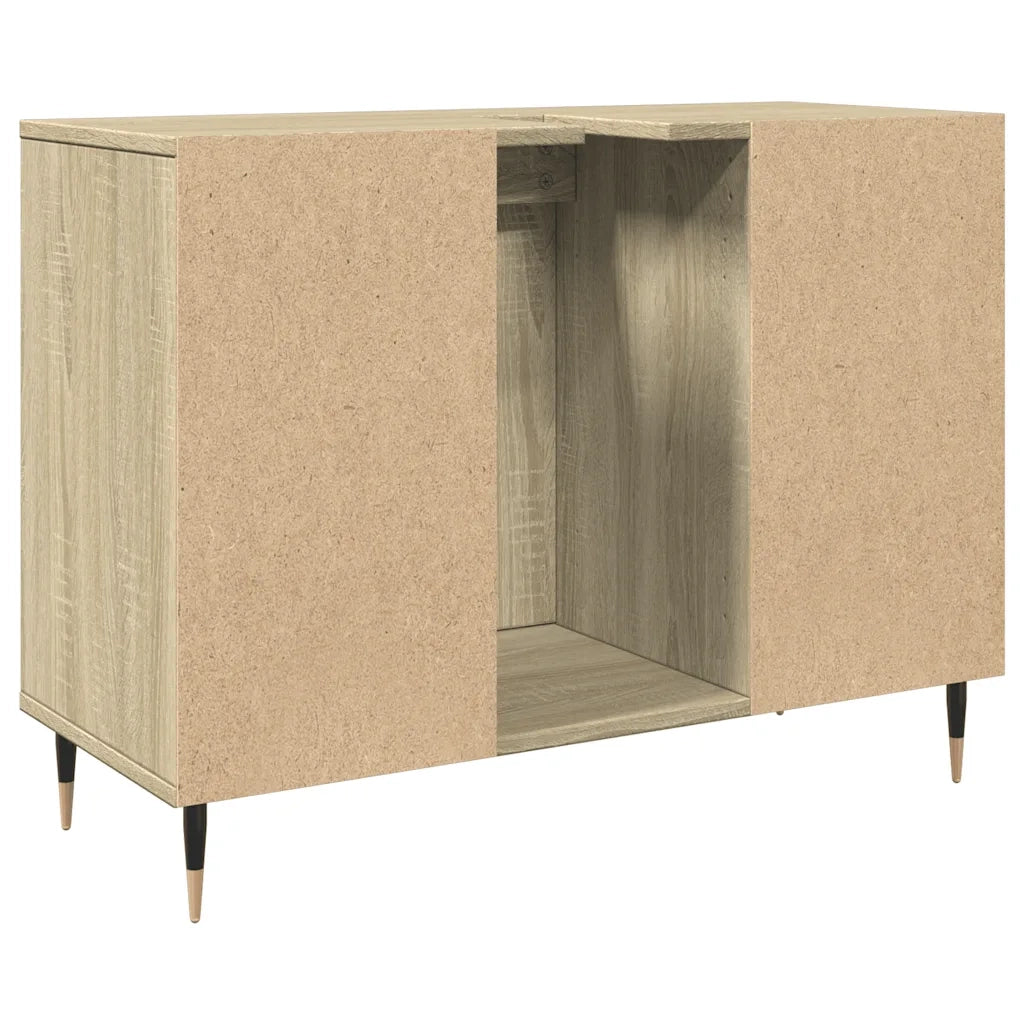 Mobile da Bagno Rovere Sonoma 80x33x60 cm in Legno Multistrato 849679