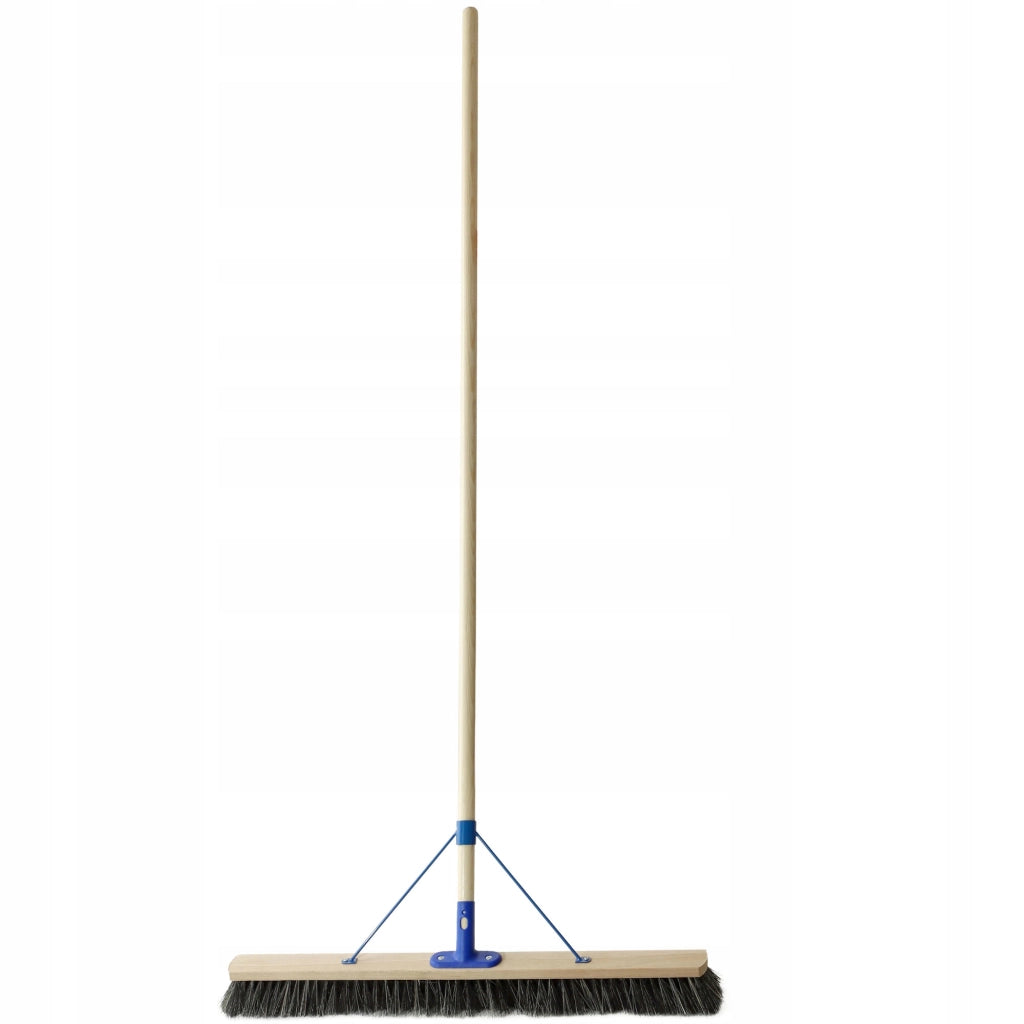 Scopa universale KADAX per esterni, 80 cm, con manico, per giardino.