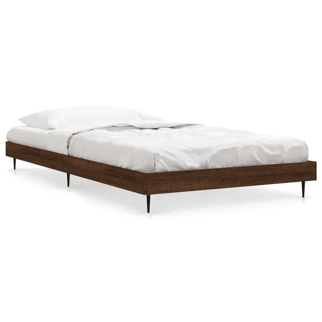 Giroletto senza Materasso Rovere Marrone 90x200cm in Truciolato 832276