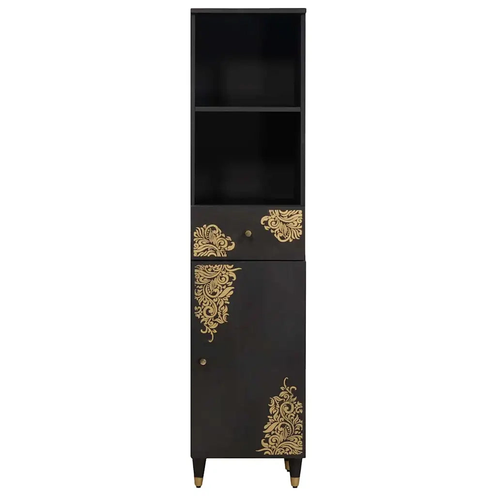 Mobile da Bagno Nero 38 x 33 x 160 cm Legno di mango massello 4018830