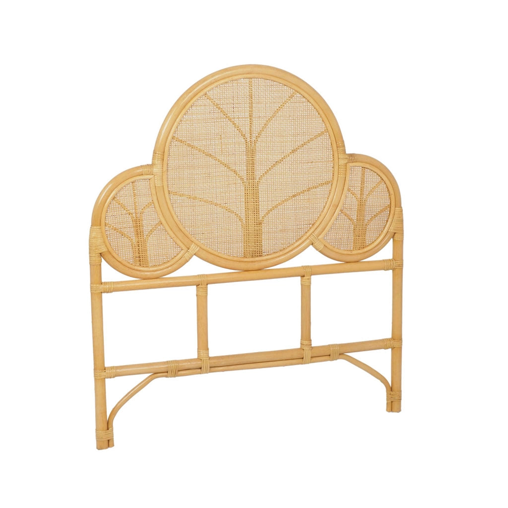 Testiera esotica in rattan, rattan naturale