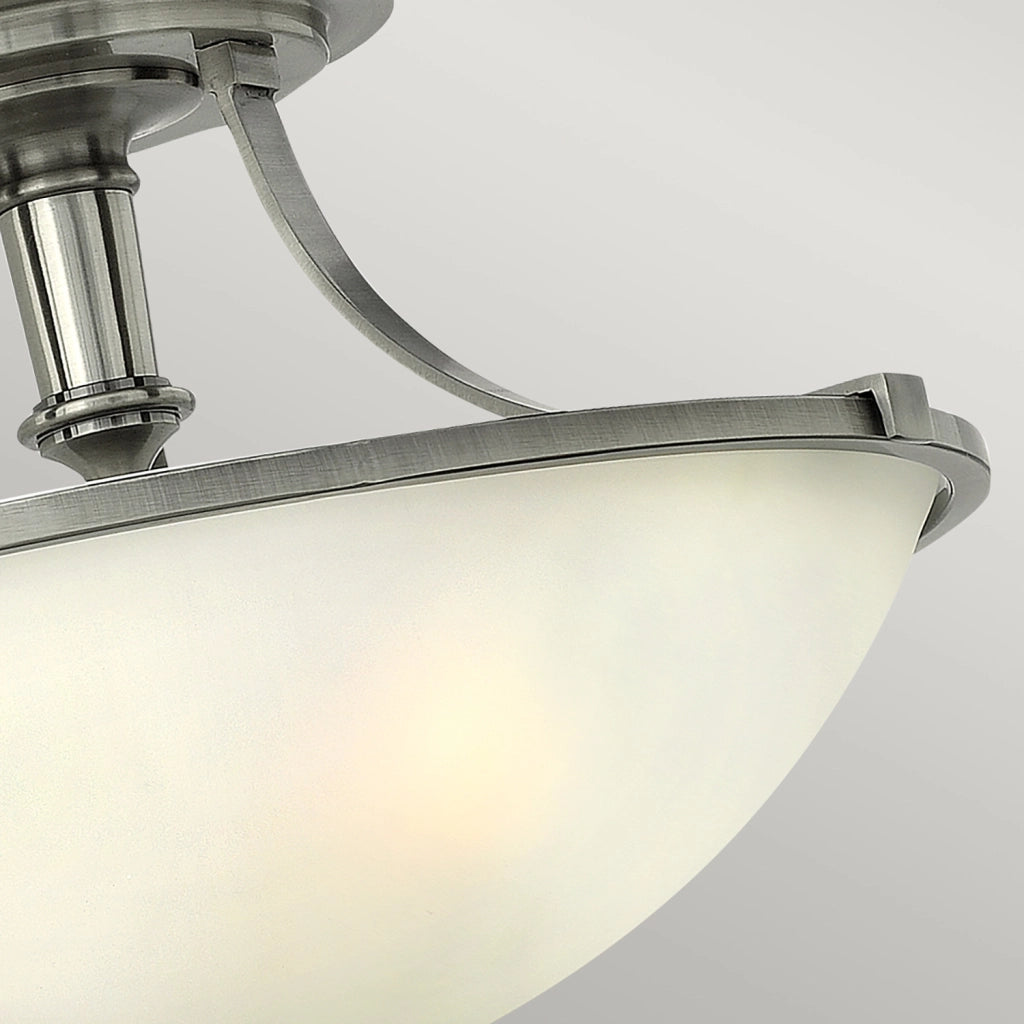 Lampada a Soffitto Industrial 3 Luci Sekhmet In Acciaio Nero E Diffusori A Cupola