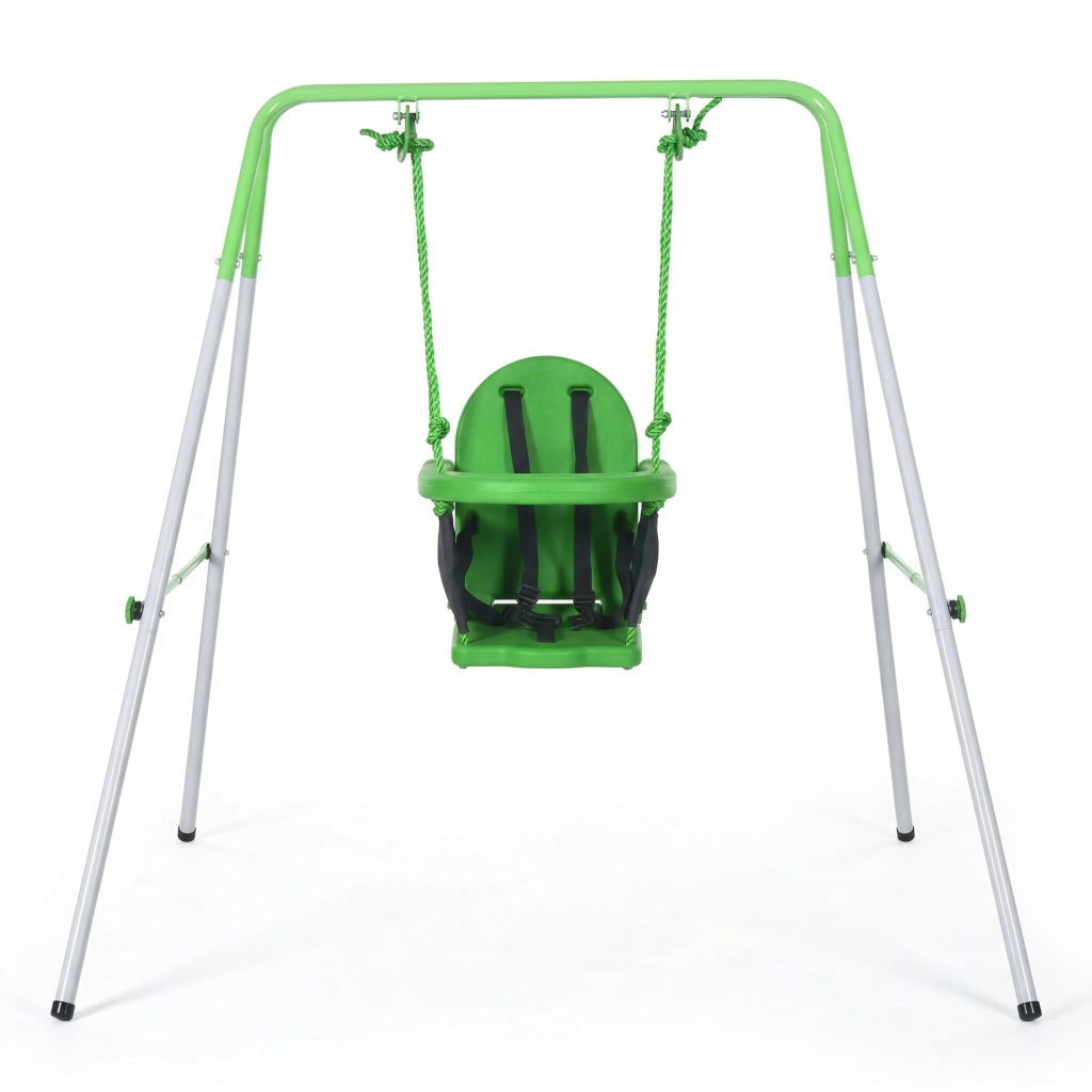 Altalena per bambini ¨C zephmum ¨C verde 122 cm acciaio 25 kg