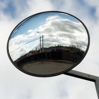 Verkehrsspiegel 80 cm konvex Schwarz