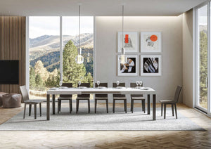 Tavolo Allungabile 180-284x90x77 cm Linea Bianco Frassino