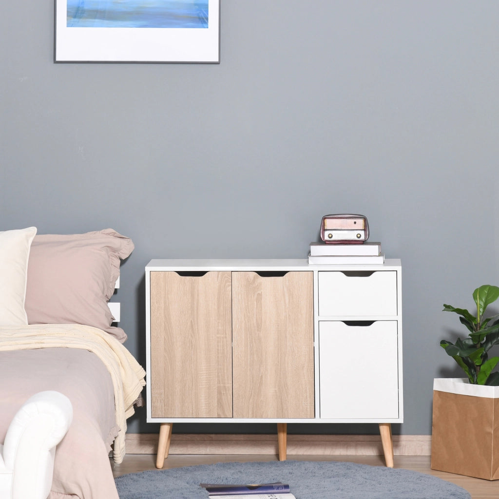 Buffet ¨C zephmum ¨C legno massello bianco effetto quercia