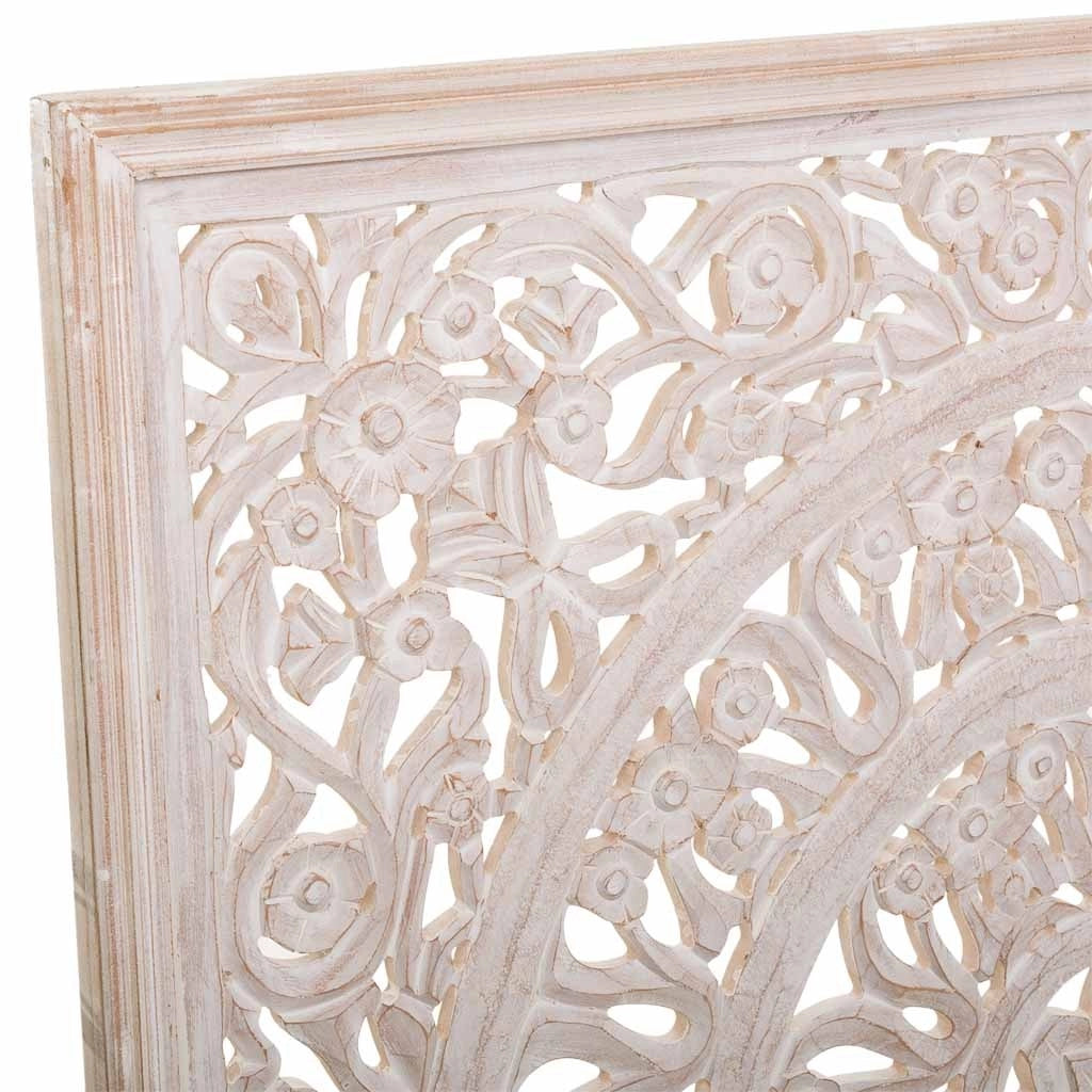 Pannello in legno fatto a mano bianco 120x120x2,5h