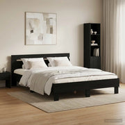 Struttura del letto Rovere Nero 135 x 190 cm 3446596