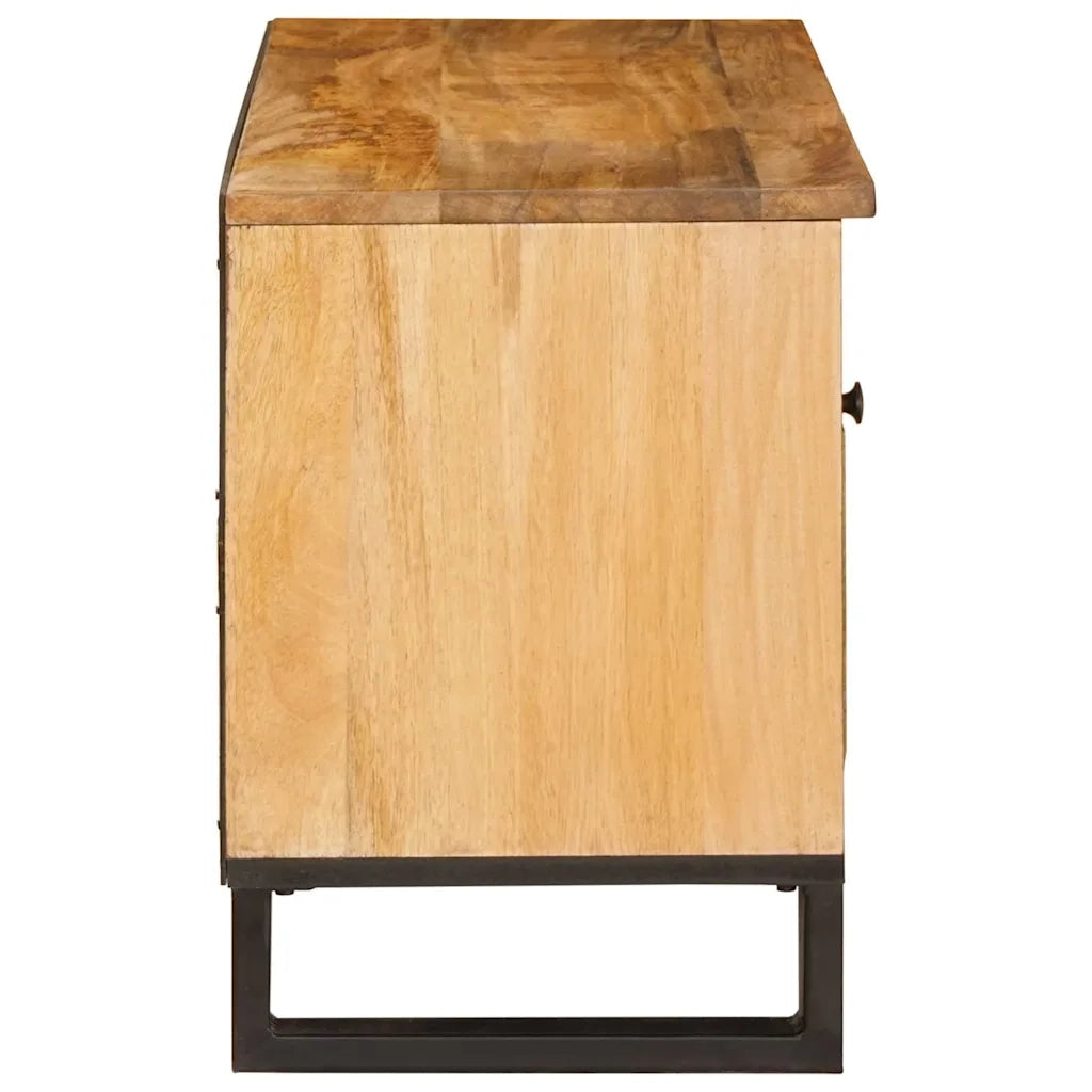 Mobile TV-Credenza per TV Marrone 80 x 33 x 46 cm Legno di mango massello 116267