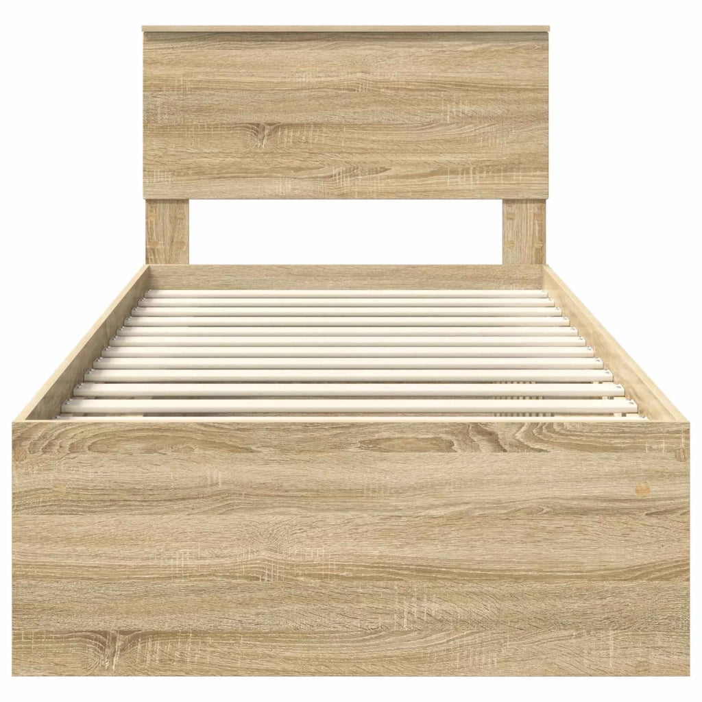 Struttura del letto-Giroletto Sonoma 100 x 200 cm Legno multistrato