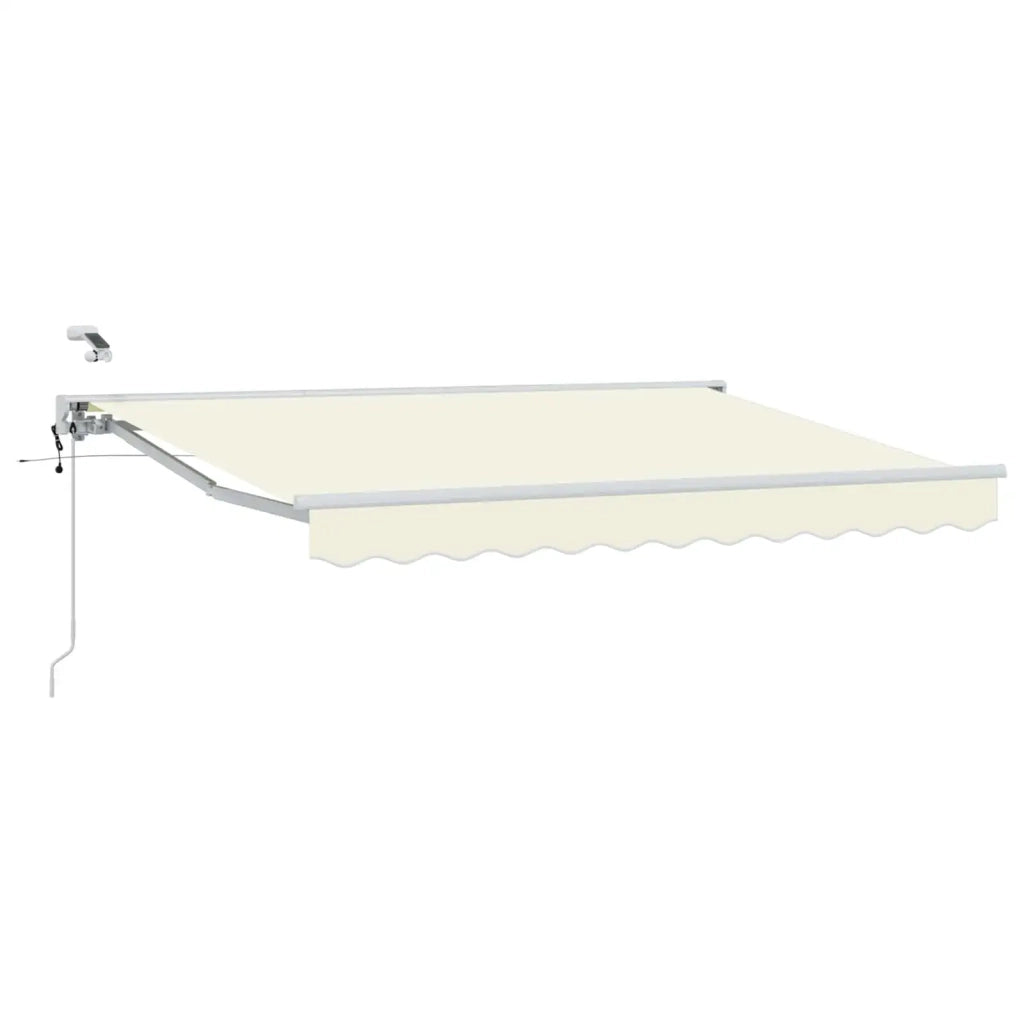 Tettuccio Elettrico Retrattile Crema e Bianco 3,5 x 2 m 3421276