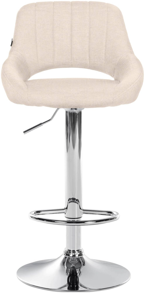 Sgabello bar Milet tessuto cromato 6