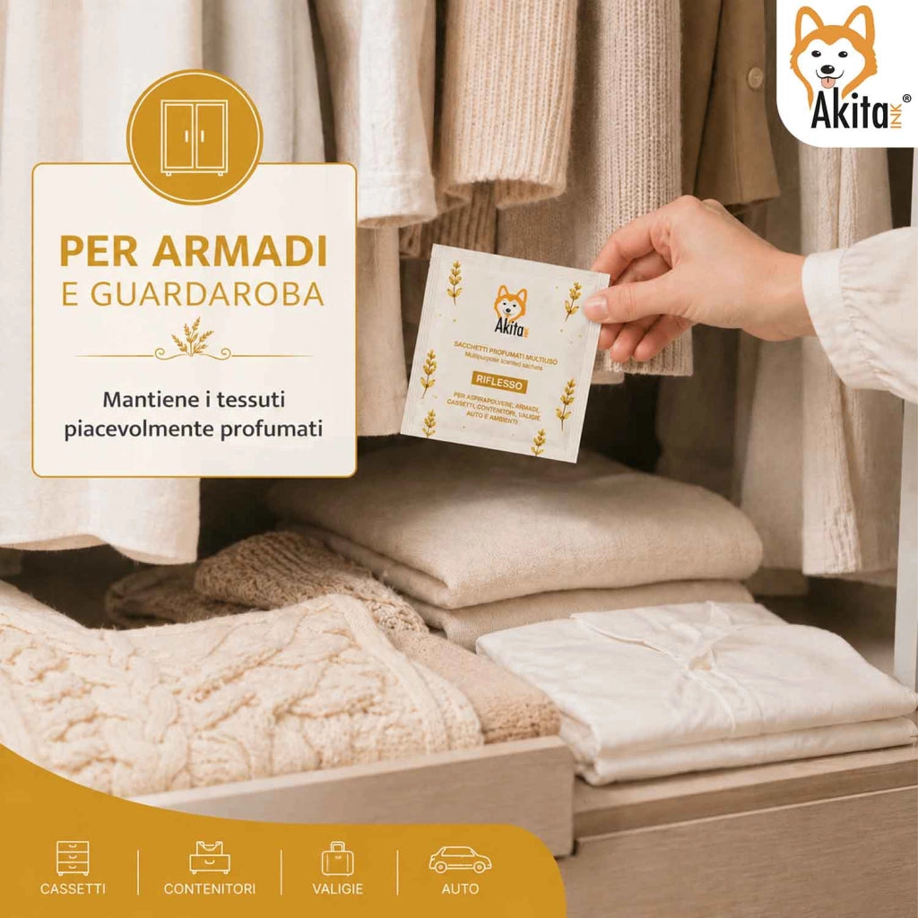 Akitaink 6 Sacchetti Profumati Riflesso Armadi