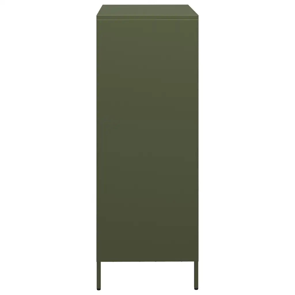Credenza Verde Oliva 39x35x103,5 cm in Acciaio 851404
