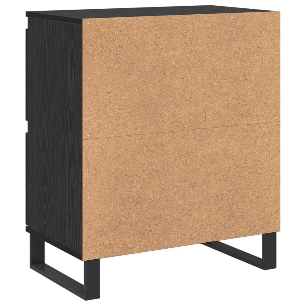 Credenza 2 pz | Madia | Buffet da pranzo | Armadio da pranzo Rovere Nero 60 x 35 x 70 cm