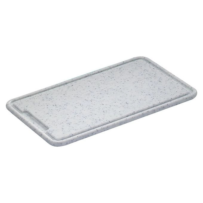 Zassenhaus 60072 Tagliere in Polietilene PE500 con Scanalatura per Liquidi e Piedini Antiscivolo colore Grigio
