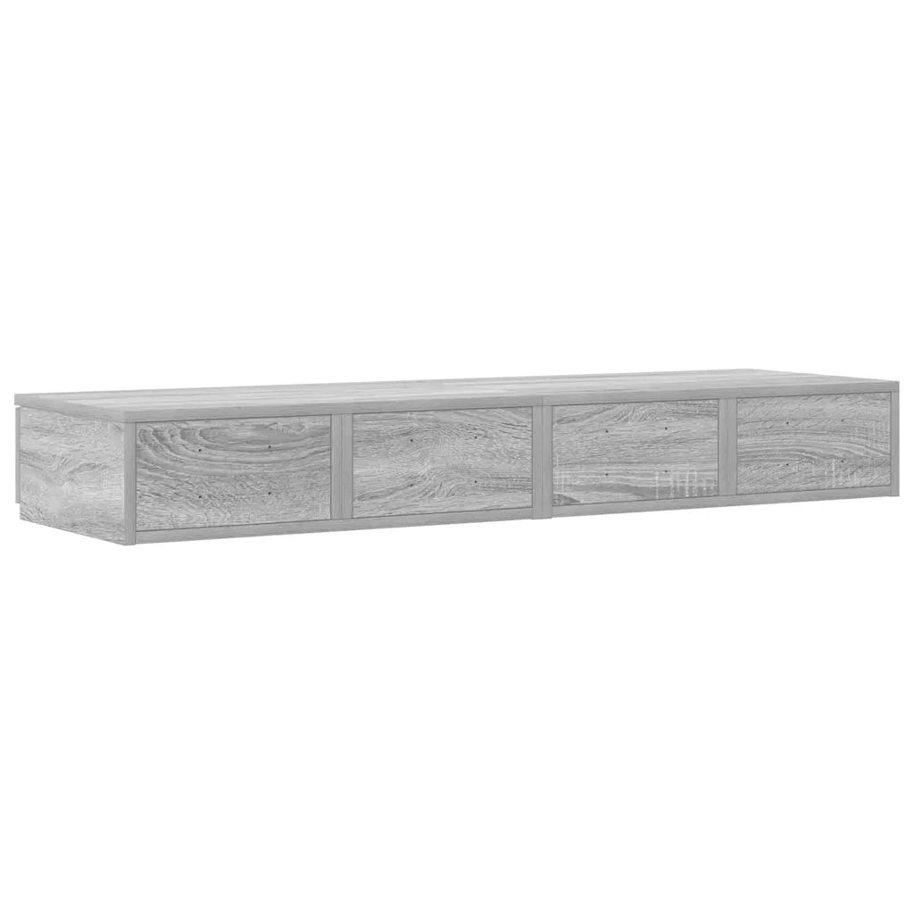 Cassetti per letto | Comodino | Armadio da Notte | Mobiletto da notte Grigio Sonoma 120 x 36,5 x 16,5 cm