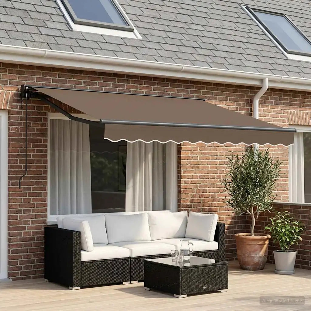 Tettuccio Elettrico Retrattile Tortora 3 x 2 m 3425663