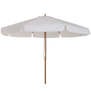 OMBRELLONE DA GIARDINO CON DOPPIO TETTUCCIO, IN LEGNO DI BAMBÙ E POLIESTERE, Ø325X250 CM, CREMA