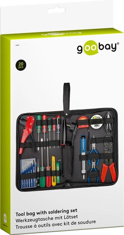 Kit Valigetta di 20 Attrezzi con Set di Saldatura in Pratica Custodia