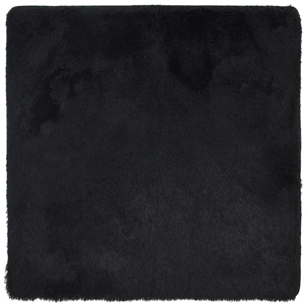 Tappeto del soggiorno | Tappeto Shaggy a Pelo Lungo NAVARRA Nero 240x240 cm poliestere