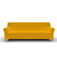 Copridivano Elasticizzato in Tessuto Giallo 1 Posto