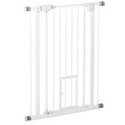 Cancelletto di sicurezza per cani e bambini, non richiede forature, con meccanismo di chiusura automatica, 74-80 cm, cancelletto per scale
