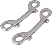 Maniglia a doppia testa da 50 kg - Maniglia in acciaio inox - Maniglia per fucile - Maniglia per chiave - Multifunzionale - 2 pezzi - Maniglia clip