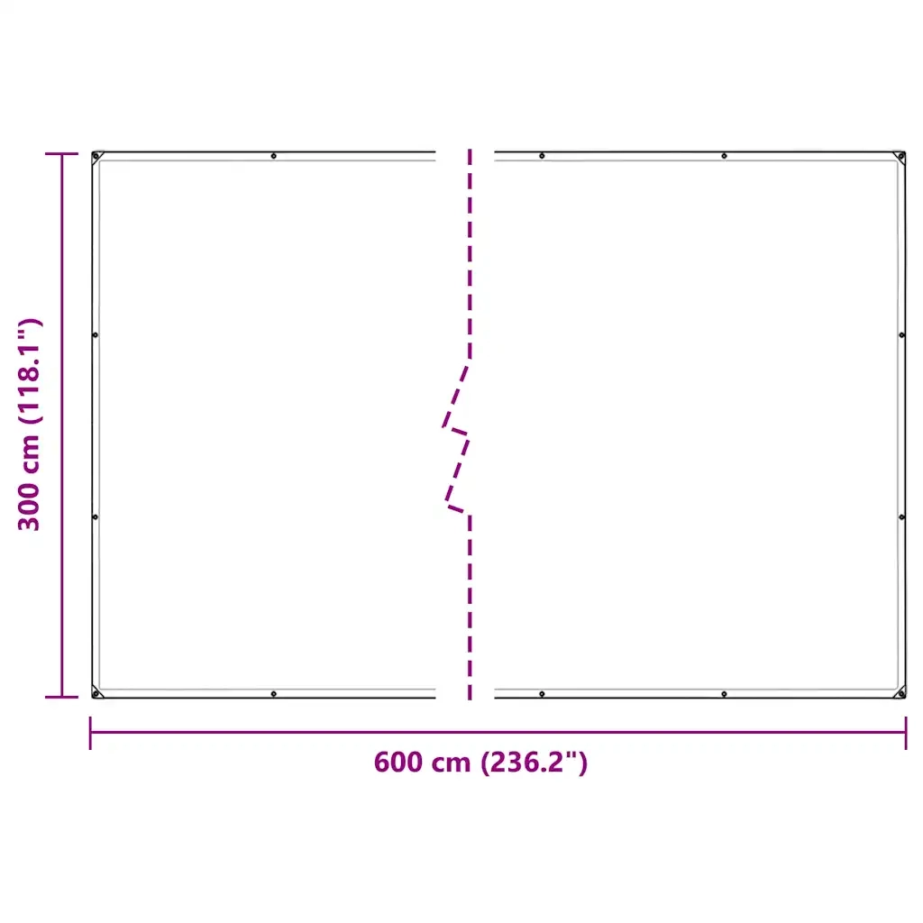 Copertura per Piante con Occhielli 3x6 m in PVC