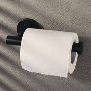 Sostegno per Carta igienica in Acciaio Inox SUS 304 - Supporto per Cartucce per Cucina e Bagno - Nero opaco - EGX888-B - Duraturo e Moderno - Acciaio Inox