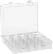 Cassa di ordinamento trasparente con 20 contenitori - Box di organizzazione per attrezzi e materiali da hobby