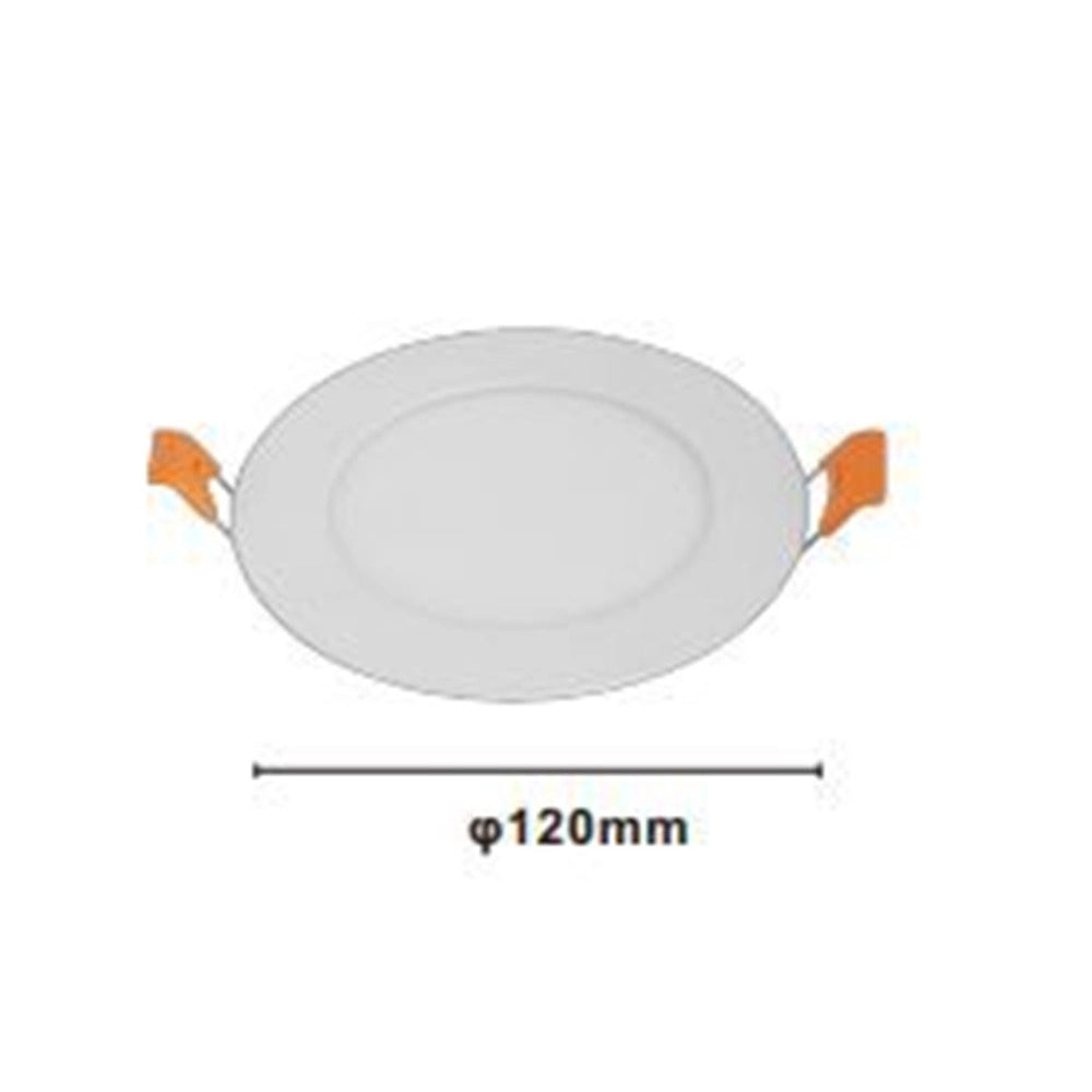 Trade Shop - Pannello Led 6 Watt Da Incasso Rotondo Bianco ø120mm Luce 3000k-6500k Ip20 00021 -