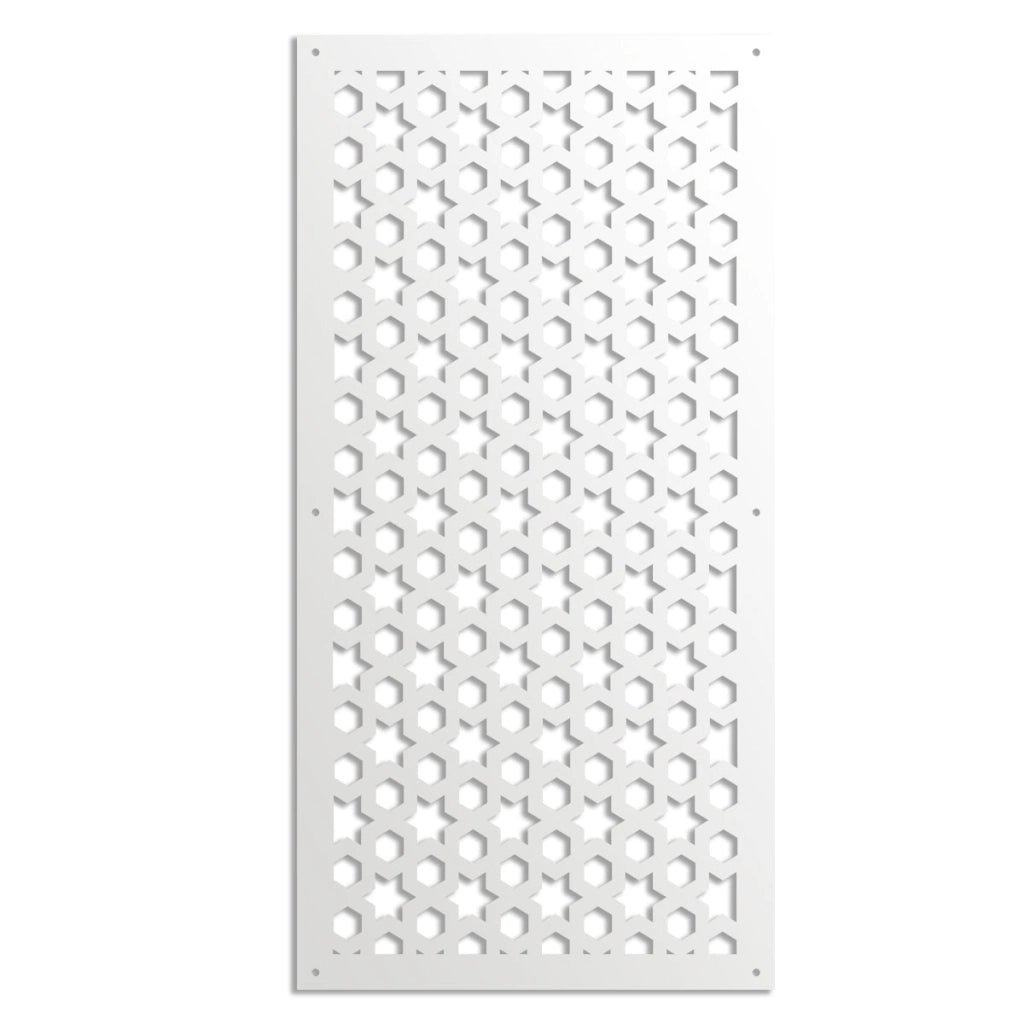 POPSTAR - Pannello in PVC traforato - Parasole Misura: 73x148 cm, Colore: bianco