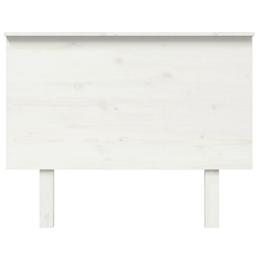 Testiera | Testata per Letto Bianca 104x6x82,5 cm Legno Massello di Pino