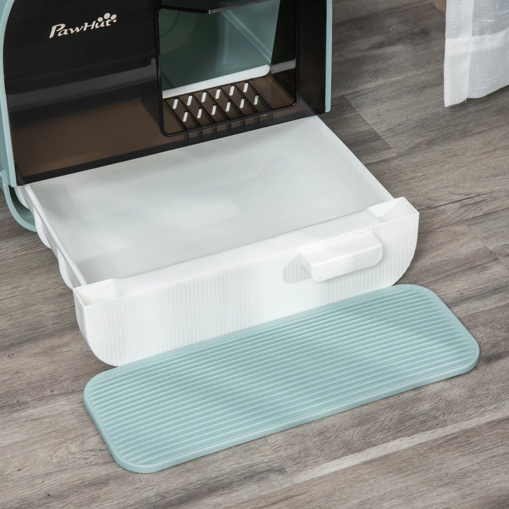 Casetta igienica per gatti con porta battante ¨C zephmum ¨C 43x44x47 cm