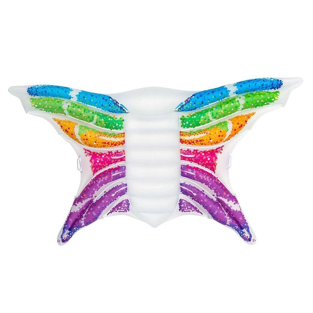 Trade Shop - Materassino Gonfiabile Rainbow Butterfly Farfalla Adulti Piscina Mare Spiaggia -