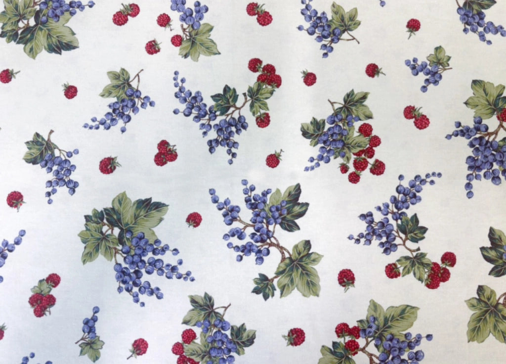 Tovaglia Per Salotto Cucina Tavolo 100% Cotone Frutti Di Bosco RP - 140x240 - Frutti Di Bosco